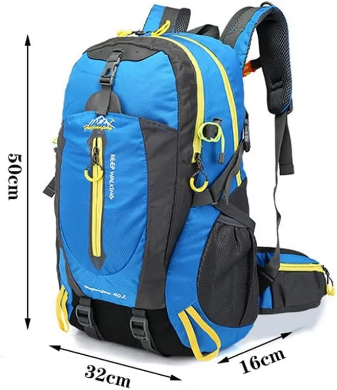 40L Outdoor Sports Backpack Hiking Backpack Laptop Daypack Hiking Mountaineering Backpack for Climbing Camping Trip (Color : H)