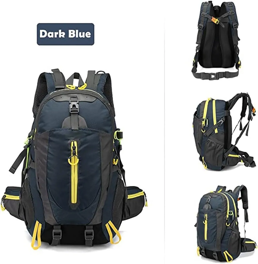 40L Outdoor Sports Backpack Hiking Backpack Laptop Daypack Hiking Mountaineering Backpack for Climbing Camping Trip (Color : H)