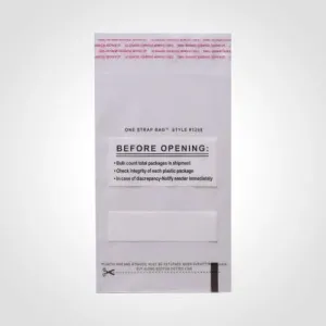 4.5x7.5 Inch 1 Strap Small Deposit Bag Clear Plastic (Package of 250)