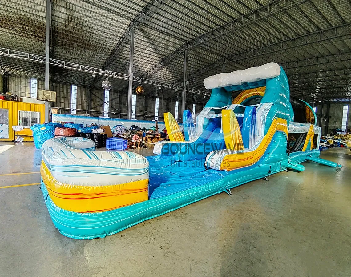 46ft Surf's Up Hybrid Inflatable Obstacle Course