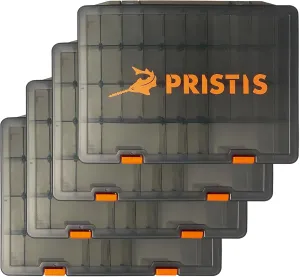 4pcs Tackle Trays, 10.1"L 3600 High Strength Plastic Lure Storage, Container with Removable Dividers, Portable Tool Box for Hardware Fitting & Fishing Parts, Adjustable Compartment Organizer