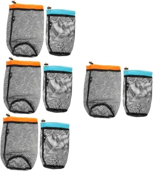 4sets Cotton Sleeping Bag Liner Large Capacity Outdoor Storage Pouch for Travel 2pcs*4