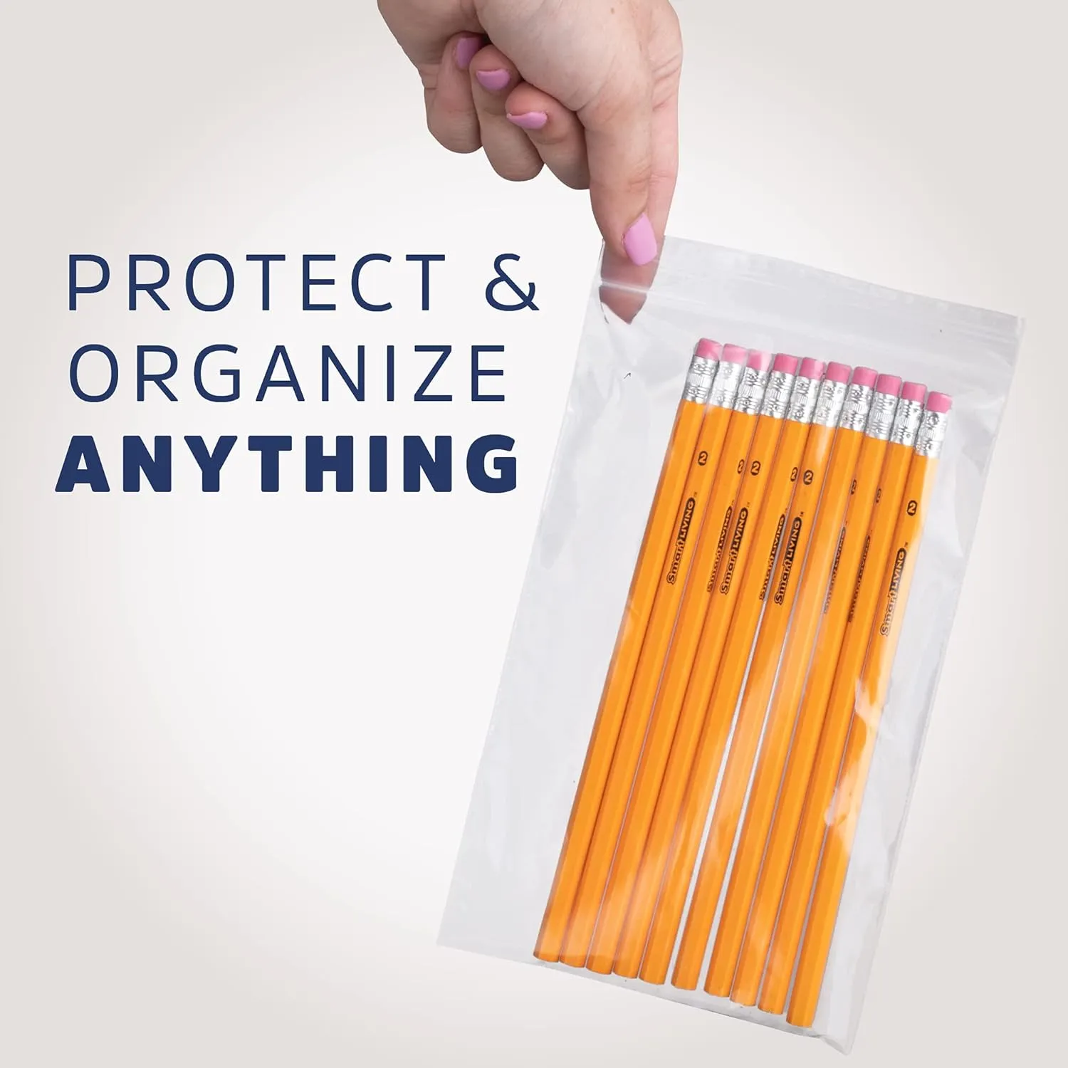 5 x 8 inches, 2Mil Clear Reclosable Zip Bags, case of 1,000 GPI Brand