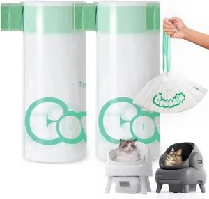 50 Count 27" x 13" Cat Litter Box Bags, Neakasa M1 and PetPivot Litter Bags, Automatic Litter Box Liners with Drawstring, Extra Thick Leak-Proof Pet Waste Bags