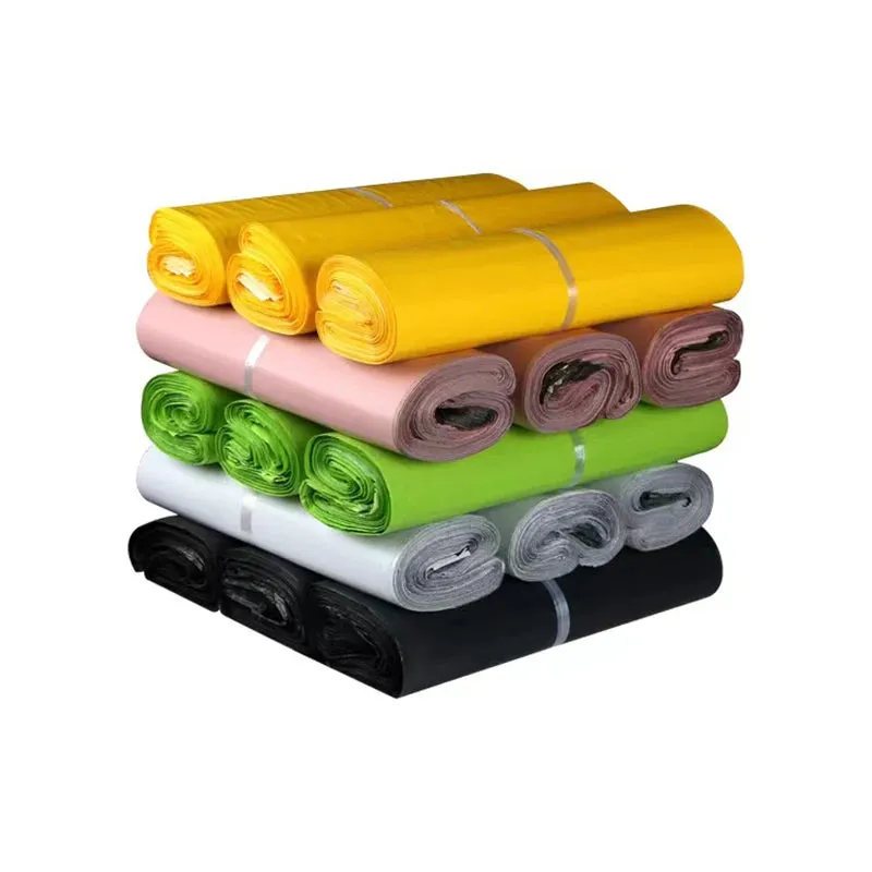 50-Pack Waterproof Plastic Mailing Bags for Clothing Logistics, Custom Logo Options, Shipping Postal Pouches