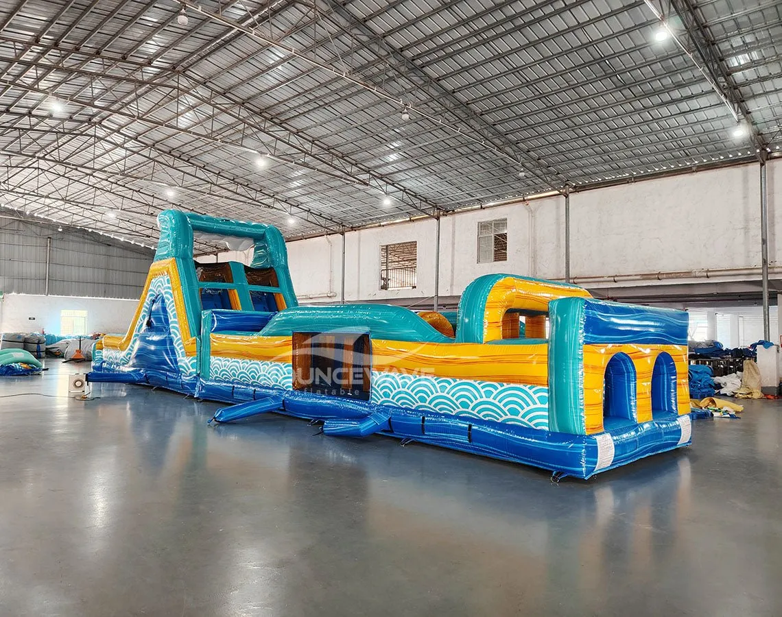 62ft Akua Falls 2-Piece Wet/Dry Inflatable Obstacle Course