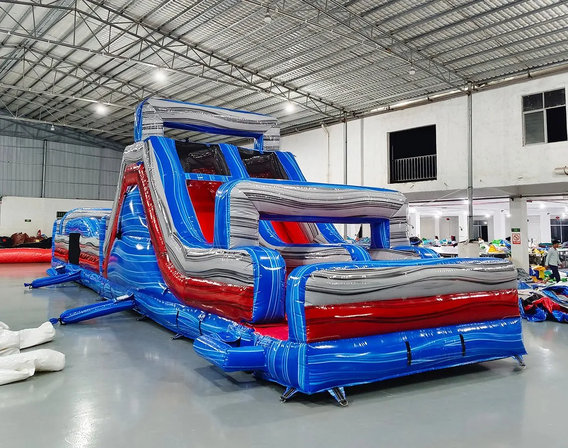 62ft Baja 2-Piece Wet/Dry Inflatable Obstacle Course