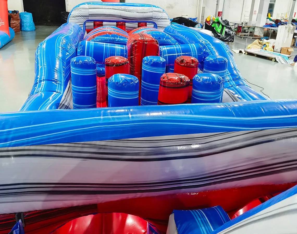 62ft Baja 2-Piece Wet/Dry Inflatable Obstacle Course