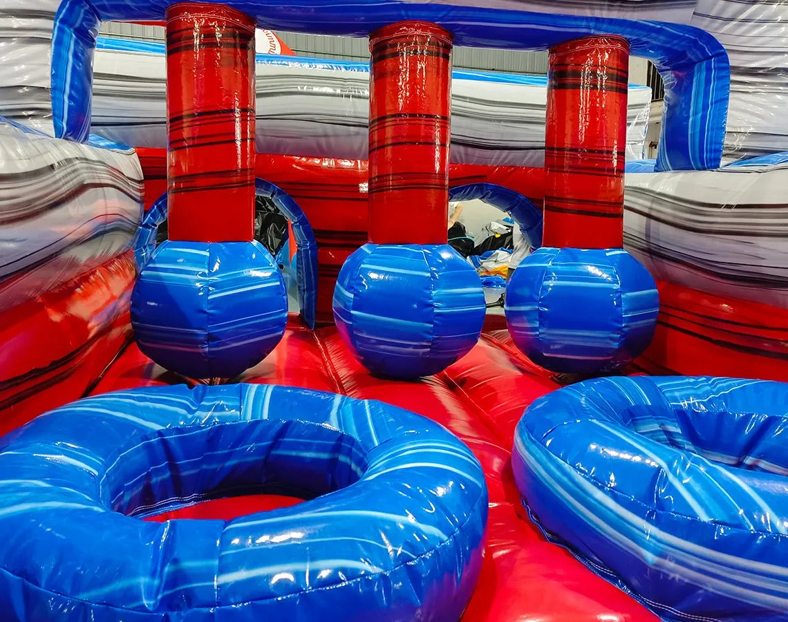62ft Baja 2-Piece Wet/Dry Inflatable Obstacle Course