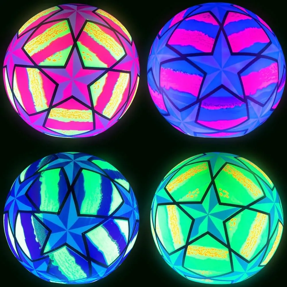 6in Inflatable Star Power Balls for Party Favors, Birthday Prizes, Gifts