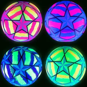 6in Inflatable Star Power Balls for Party Favors, Birthday Prizes, Gifts