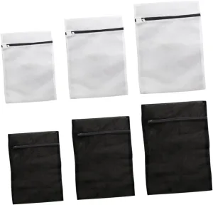 6pcs Laundry Bag Set Mesh Washing Garment Bag Large Mesh for Delicate Wash Lingerie Activewear