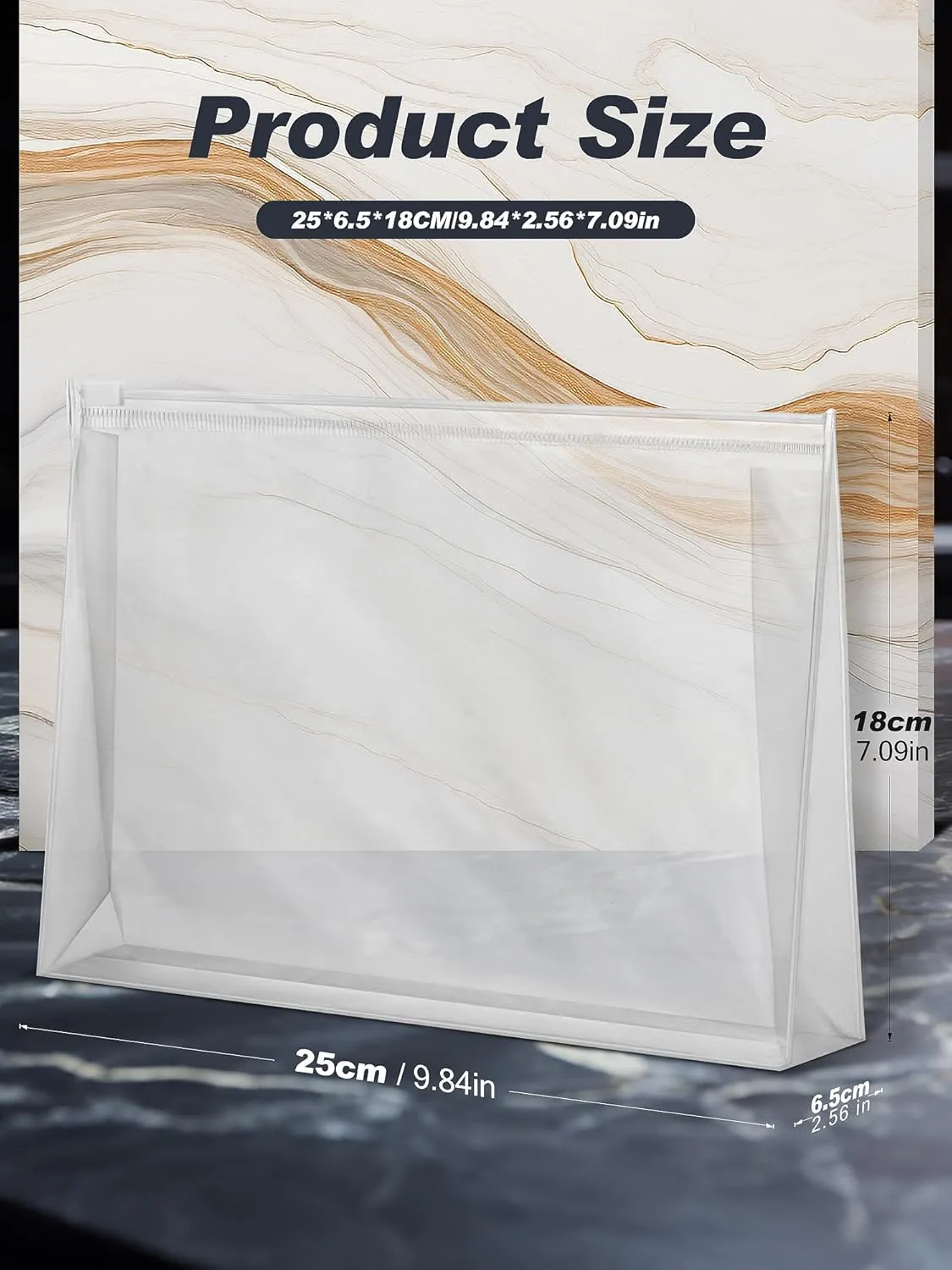 70-Pack Mini Clear Makeup Bag Organizer Pouches - Small PVC Waterproof Cosmetic Bags with Zippers - Plastic Travel Toiletry Bags for Makeup and Accessories