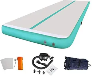 8 Inch Thick 27ft /30ft/40ft/50ft Inflatable Air Mat Tumble Track Gymnastic Air Floor Mat with Electric Pump For Home Edition