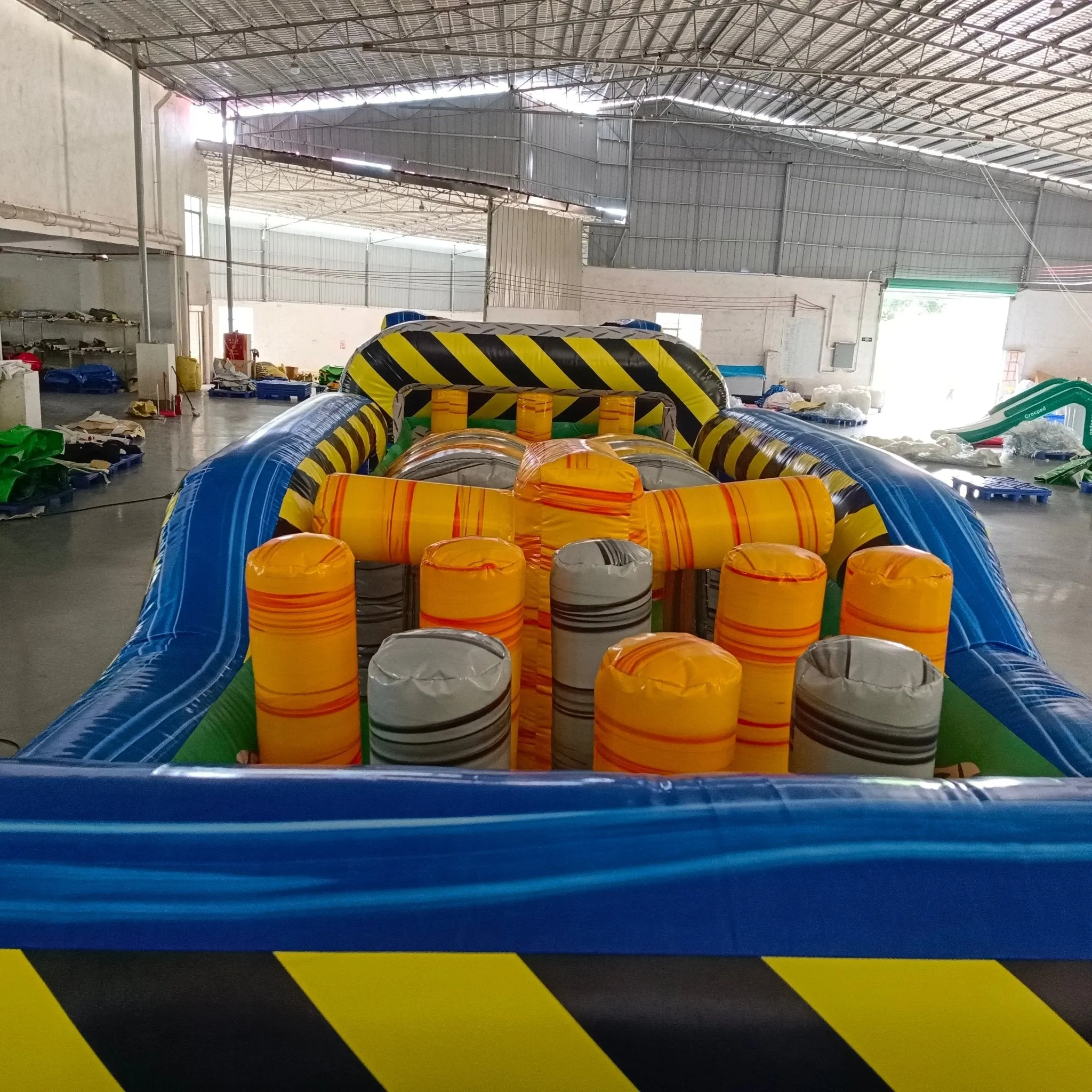 92ft Radioactive Run 3-Piece Wet/Dry Inflatable Obstacle Course