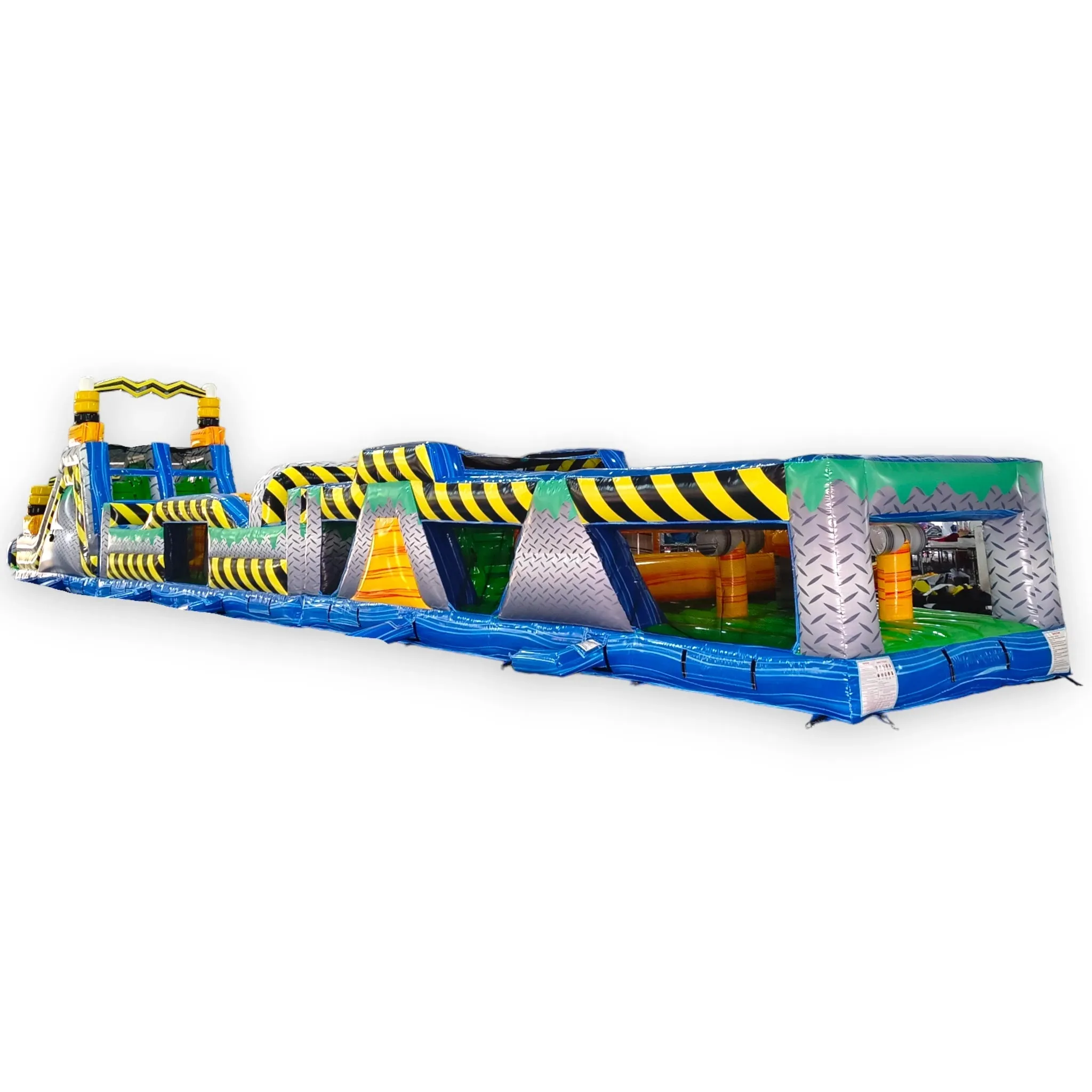 92ft Radioactive Run 3-Piece Wet/Dry Inflatable Obstacle Course