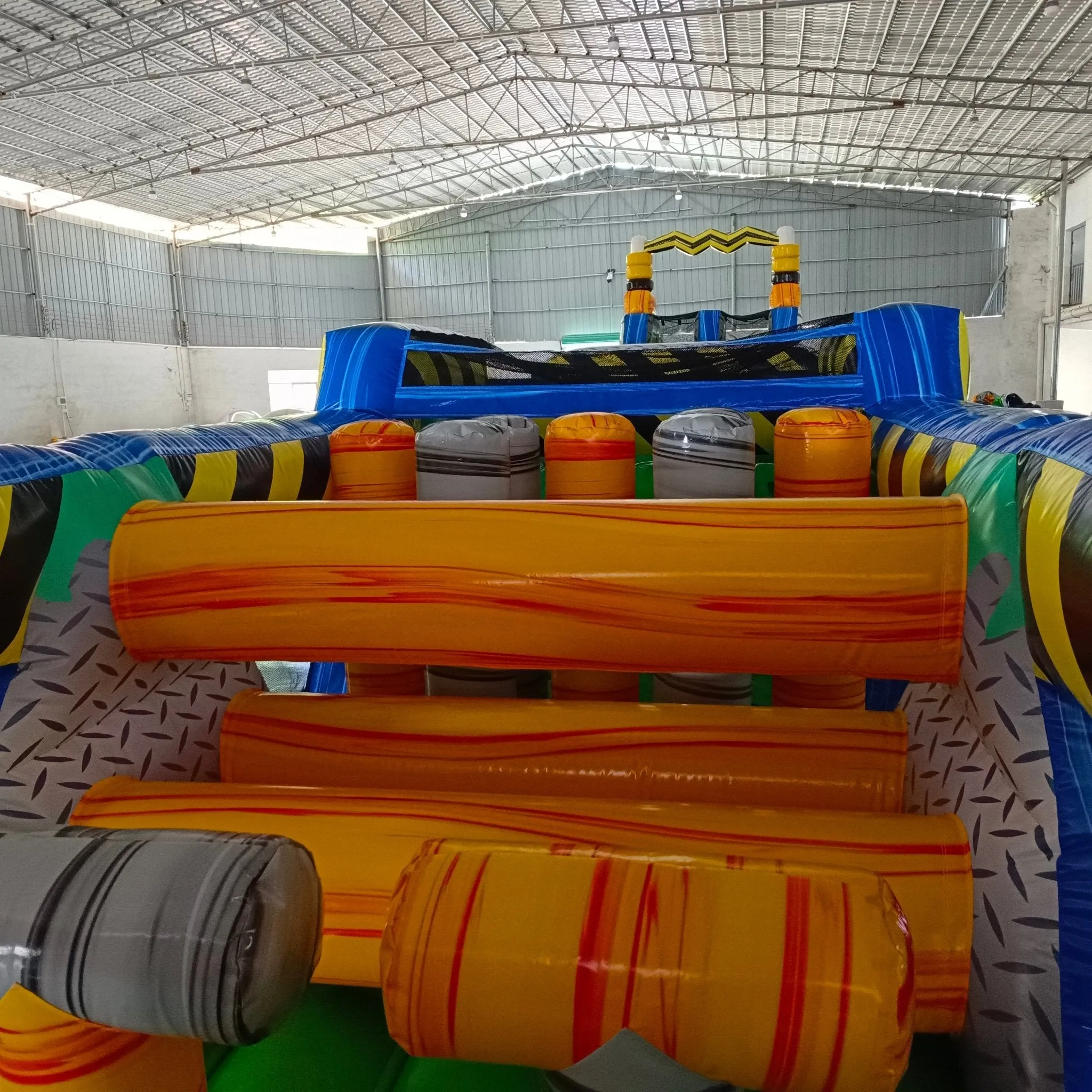 92ft Radioactive Run 3-Piece Wet/Dry Inflatable Obstacle Course