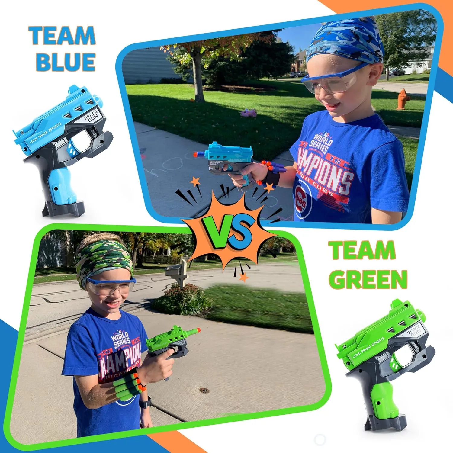 Accessories for Nerf Party Supplies, Nerf Party Favors - 12 Sets. Boys Birthday, War Bulk Pack. Mini Guns, Darts, Glasses, Masks, Wristbands