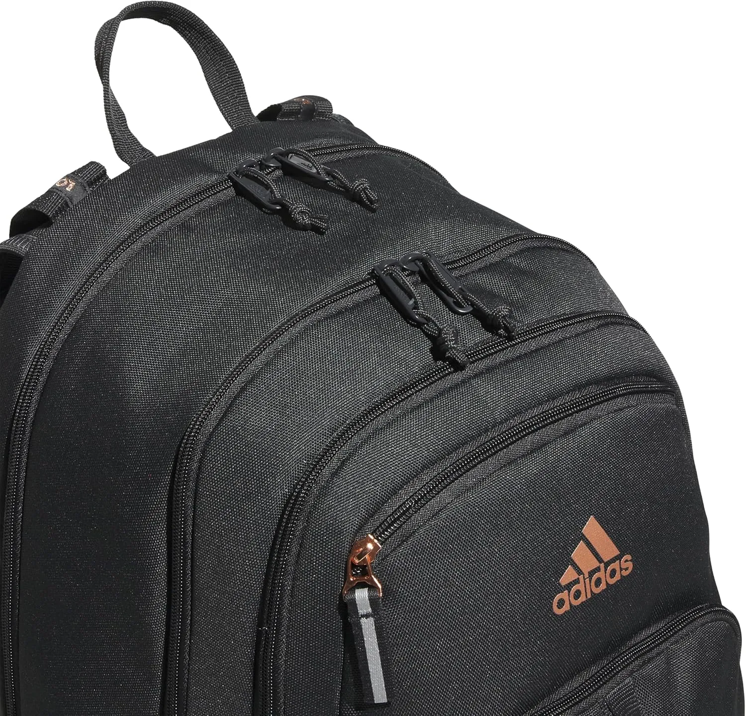 adidas Prime Backpack for Work, Travel Bag for Women and Men with Padded Compartment for Laptop, Carbon Grey/Rose Gold/2, One Size