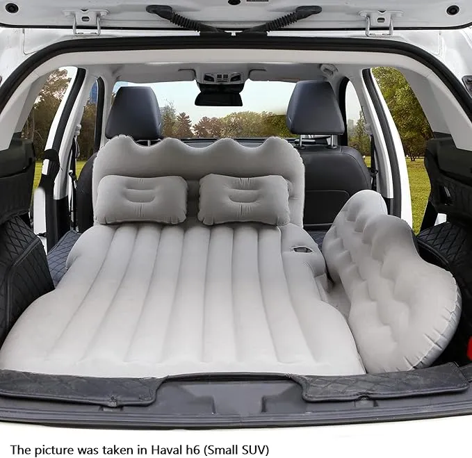 Air Mattress, Inflatable Bed for SUV Car, Truck, Car Sleeping, Camping, Travel, Hiking, Trip and Other Outdoor Activities (Gray)