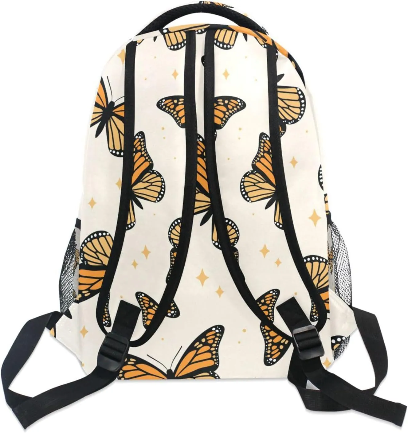 ALAZA Butterfly Backpacks for Girls Boys School Backpack Butterflies Yellow Kids Bookbag 3rd 4th 5th Grade Elementary Students Daypacks Travel Laptop Shoulder Bag