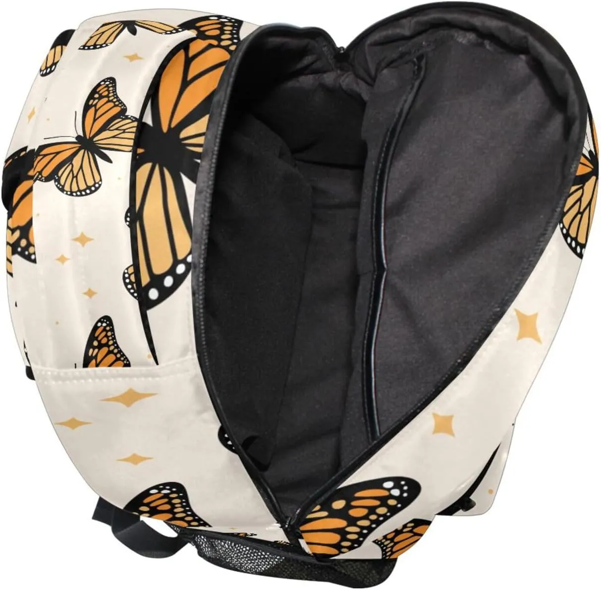 ALAZA Butterfly Backpacks for Girls Boys School Backpack Butterflies Yellow Kids Bookbag 3rd 4th 5th Grade Elementary Students Daypacks Travel Laptop Shoulder Bag