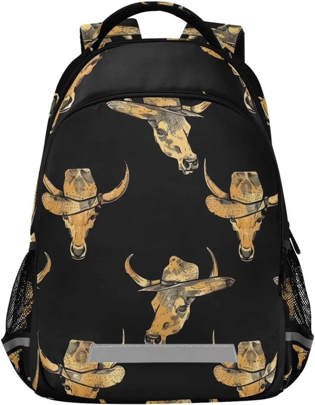 ALAZA Cowboys Concept Black Backpack Girls Kids Backpacks Boys School Bookbag 3rd 4th 5th Grade Casual Daypack Laptop Shoulder Bag