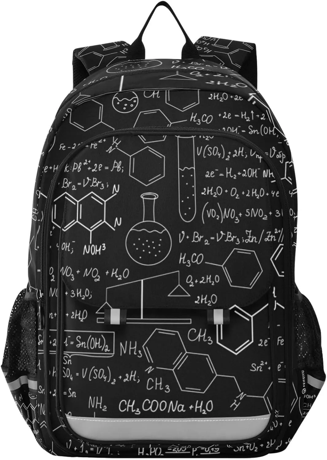 ALAZA Science Formulas Math Chemistry School Backpacks Travel Laptop Bag Kids Bookbag for Girls Boys Teens Women Men