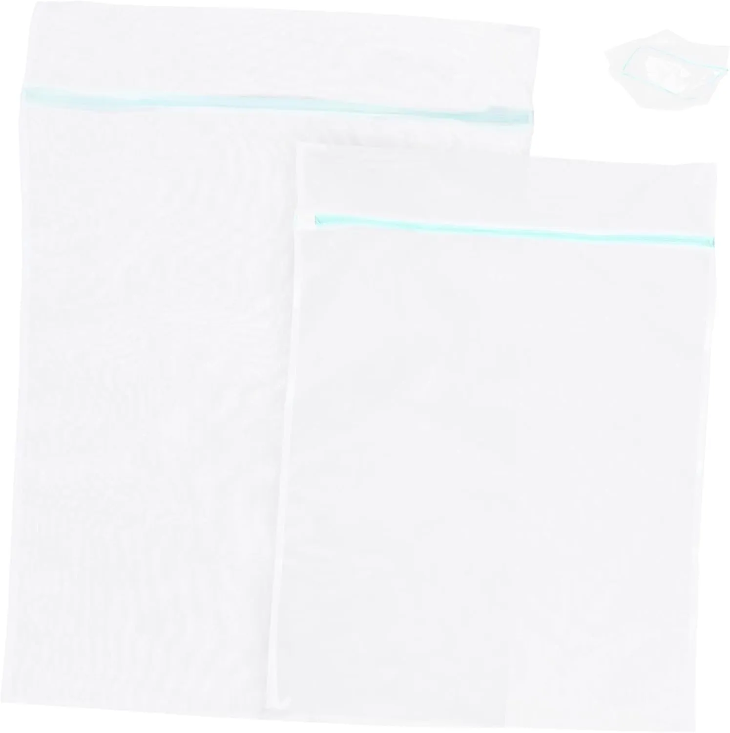 Alipis Fine Mesh Laundry Bag Set Zipper Mesh Washer Bags for Socks Bra Gloves Reusable Large Capacity for Home Travel