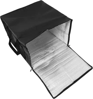 Alipis Insulated Food Bag with Zipper Capacity Pizza Carrier for Hot Food Lightweight Non Woven for Restaurants Picnics and Travel