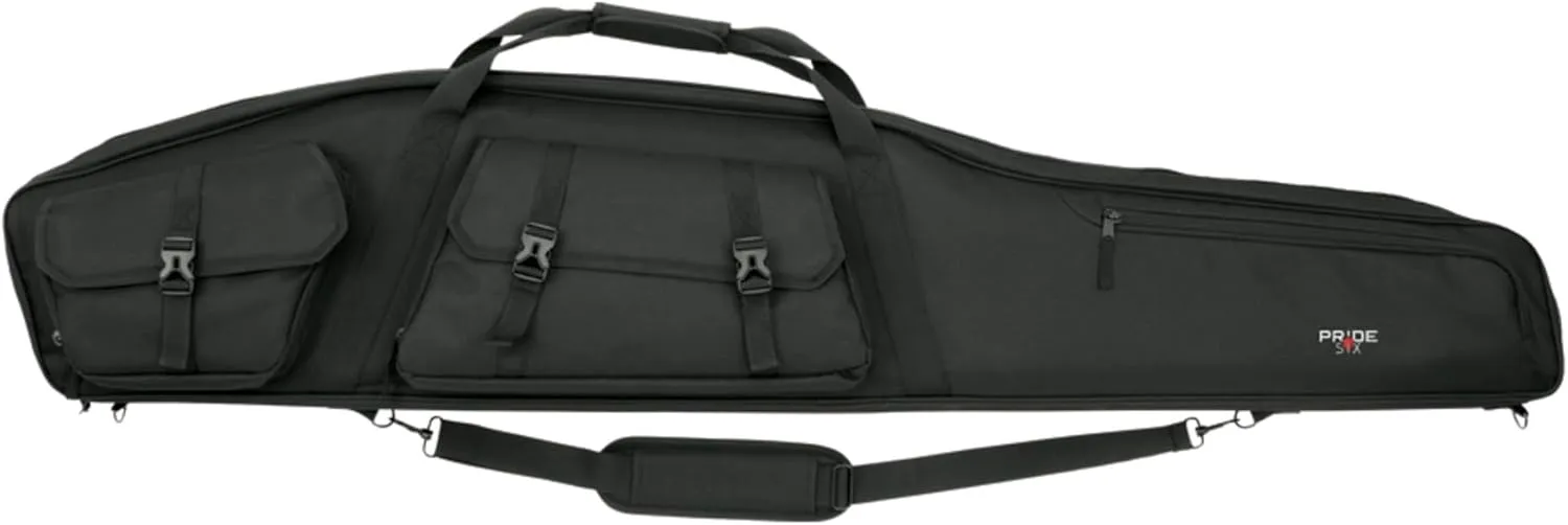 Allen Company Tactical Rifle Case - Padded Scoped Rifle Bag - Long Gun Soft Case with Padded Suppressor Pocket - 55IN Long Case - Velocity: Black or Camo Options