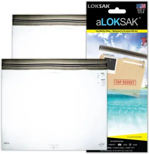 aLokSak Waterproof Storage Bags 13x11" - 2-Pack
