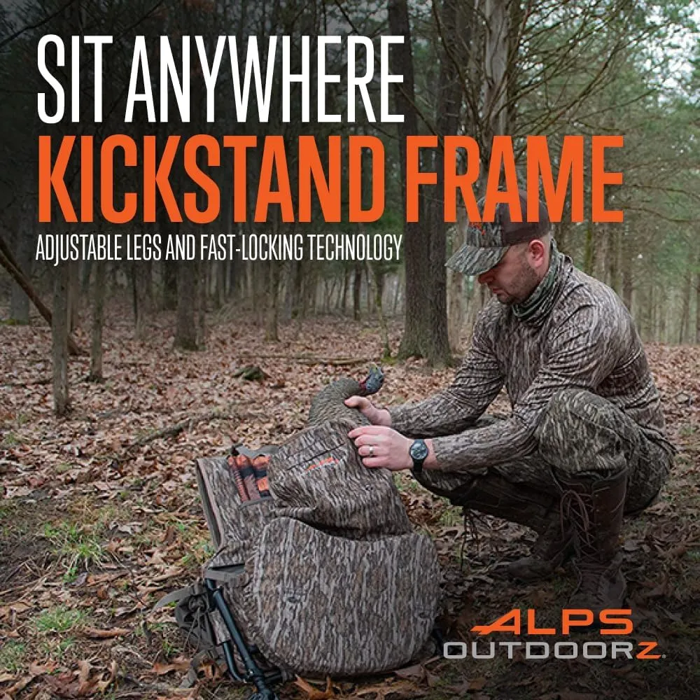 ALPS OutdoorZ Grand Slam Turkey Vest, Sit Anywhere Kickstand Removeable Frame and Memory Foam Seat