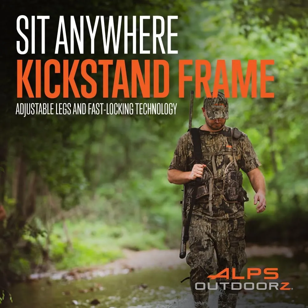ALPS OutdoorZ Grand Slam Turkey Vest, Sit Anywhere Kickstand Removeable Frame and Memory Foam Seat