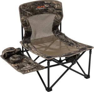 ALPS OutdoorZ High Ridge Foldable Hunting Chair Featuring Side Table to Accommodate Calls and Strikers, Insect Repeller Pocket, and Shoulder Carry Bag