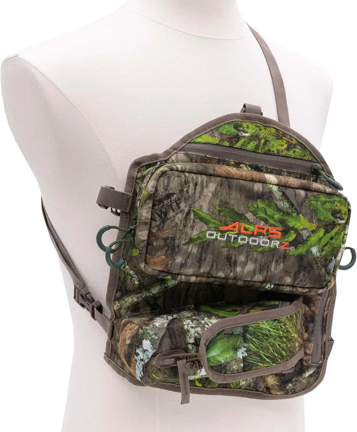 ALPS OutdoorZ Impact Camo Turkey Vest with Removable Flip Down Seat, Game Bag and Plenty of Pockets for Calls and Strikers