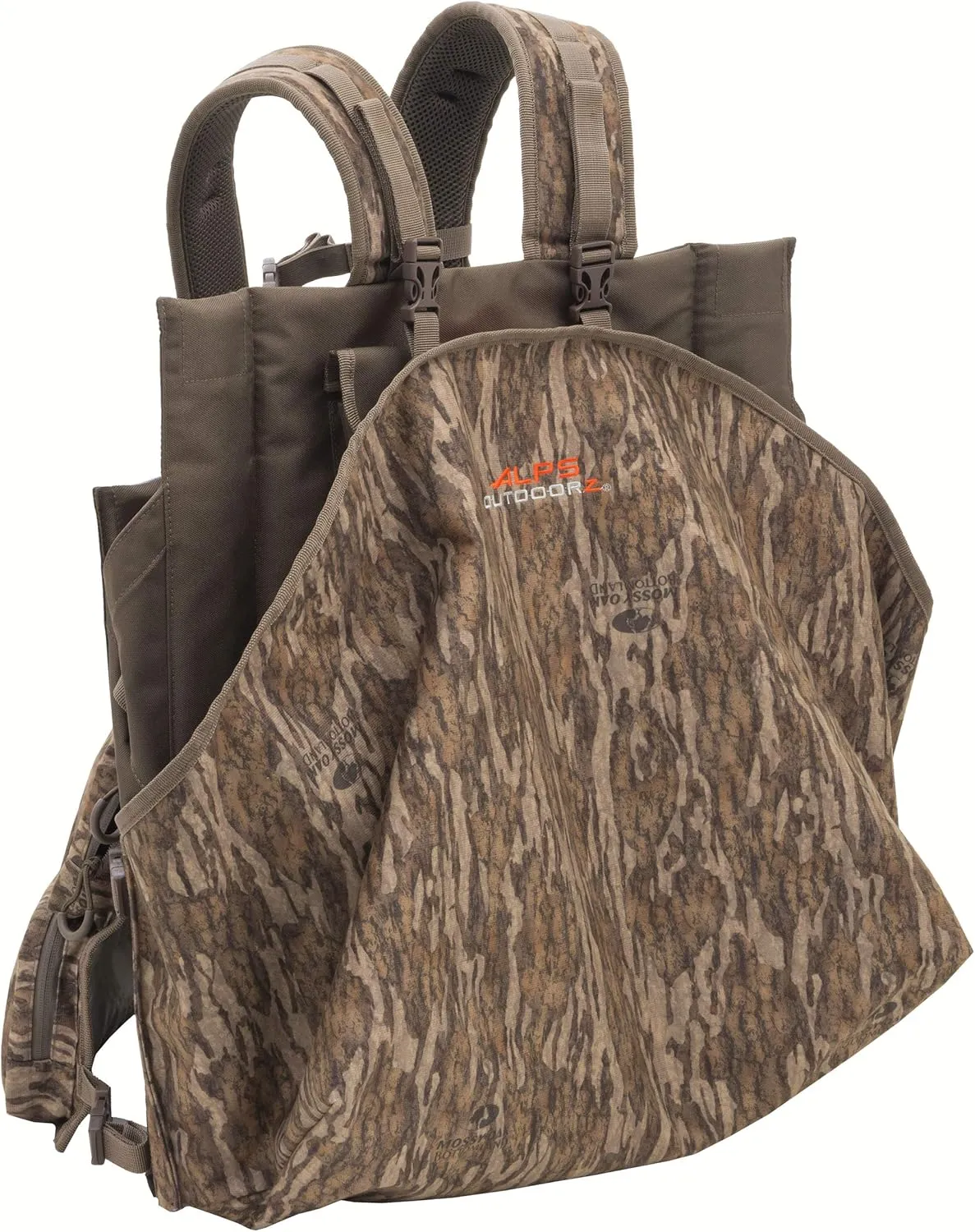ALPS OutdoorZ Impact Camo Turkey Vest with Removable Flip Down Seat, Game Bag and Plenty of Pockets for Calls and Strikers
