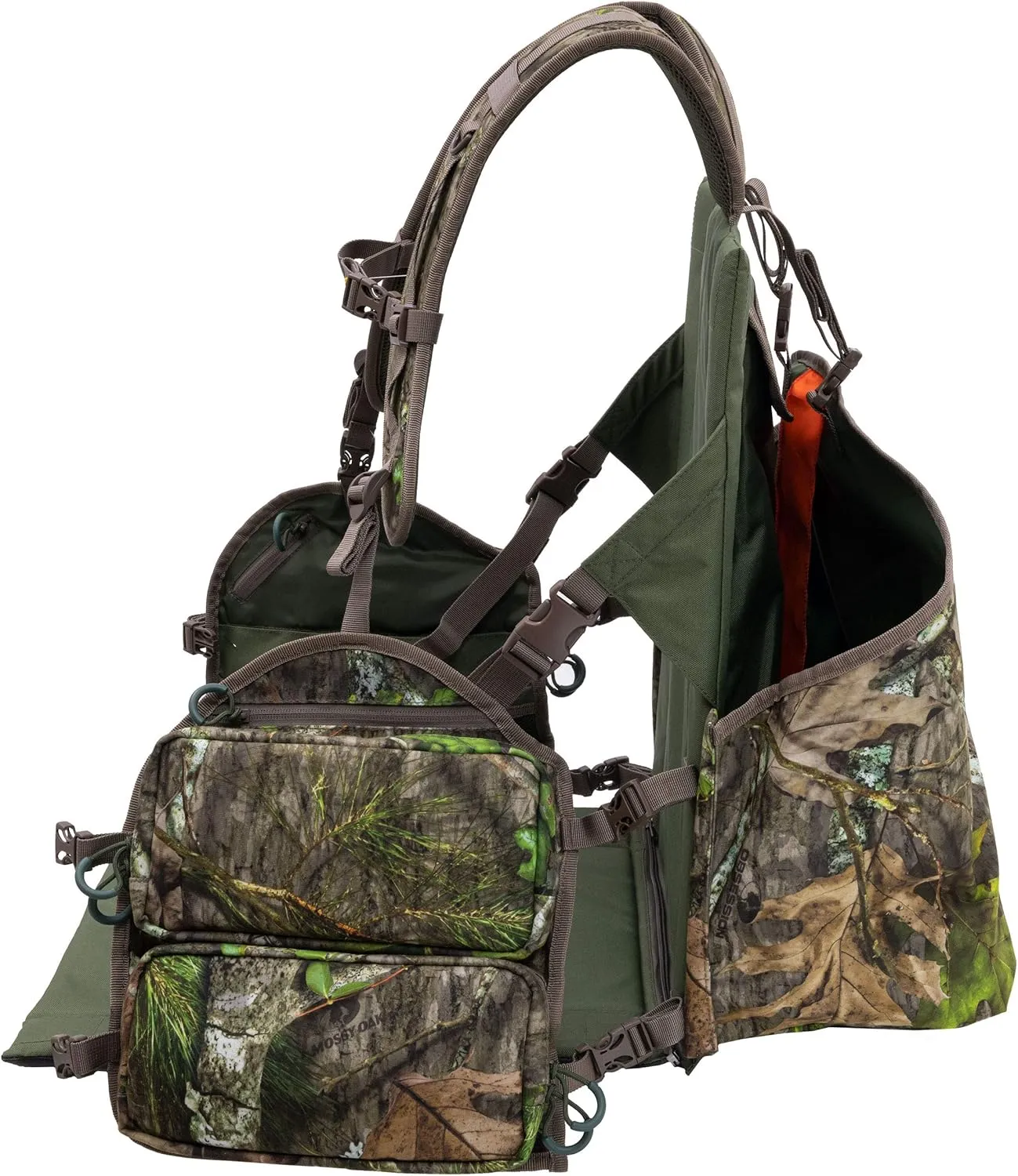 ALPS OutdoorZ Impact Camo Turkey Vest with Removable Flip Down Seat, Game Bag and Plenty of Pockets for Calls and Strikers