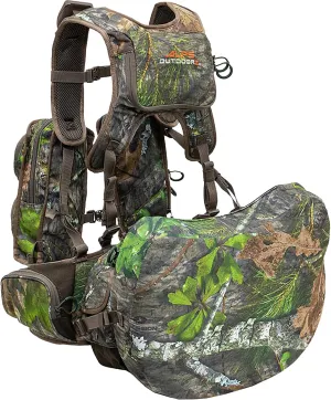 ALPS OutdoorZ Long Spur Camo Turkey Vest Featuring Removable Rear Facing Lumbar Pack, Game Bag, and Customizable Call Pockets