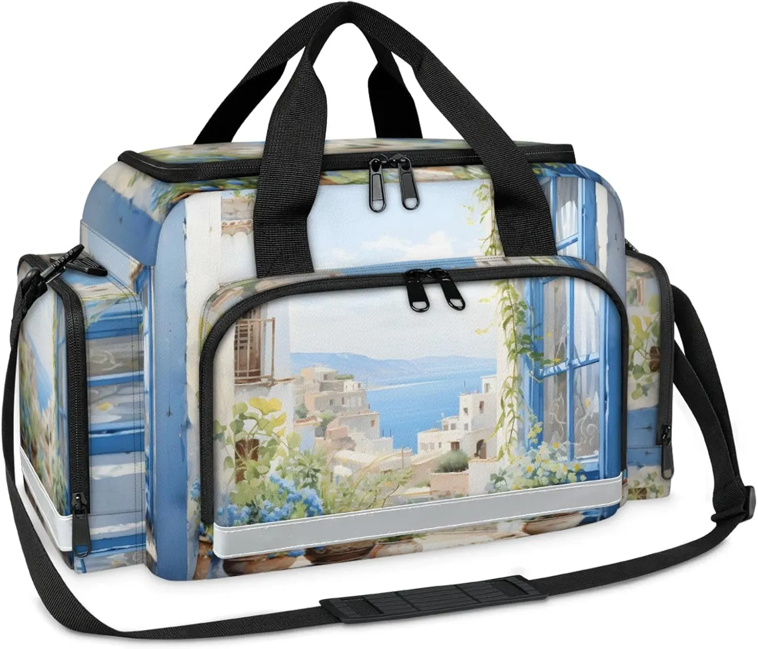 Anti-Scratch Duffle Bag for Travel 25x17.7x11.2 Inch - Waterproof Duffel Bag for Camping Fitness, Durable EMS Gear for First Responders Beautiful Windowsill