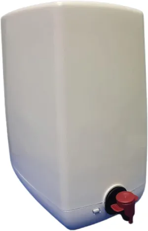 aPour Wine Chiller Bag Dispensing System - Decorative Box Wine Dispenser for Cocktail Beverages, Kitchen Countertop Fridge & Party Use (White)