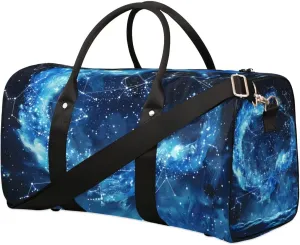 Astronomy Stars Travel Duffel bag for Men Women Weekender Overnight Bag Gym Bag Carry On Luggage Bags for Yoga Workout Sports