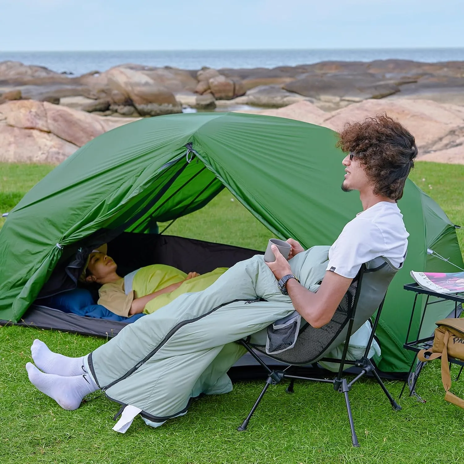 ATEPA Ultralight Sleeping Bag, Warm Weather Compact Packable Synthetic Waterproof Sleeping Bags for Adults with Stuff Sack for Backpacking, Hiking, Camping