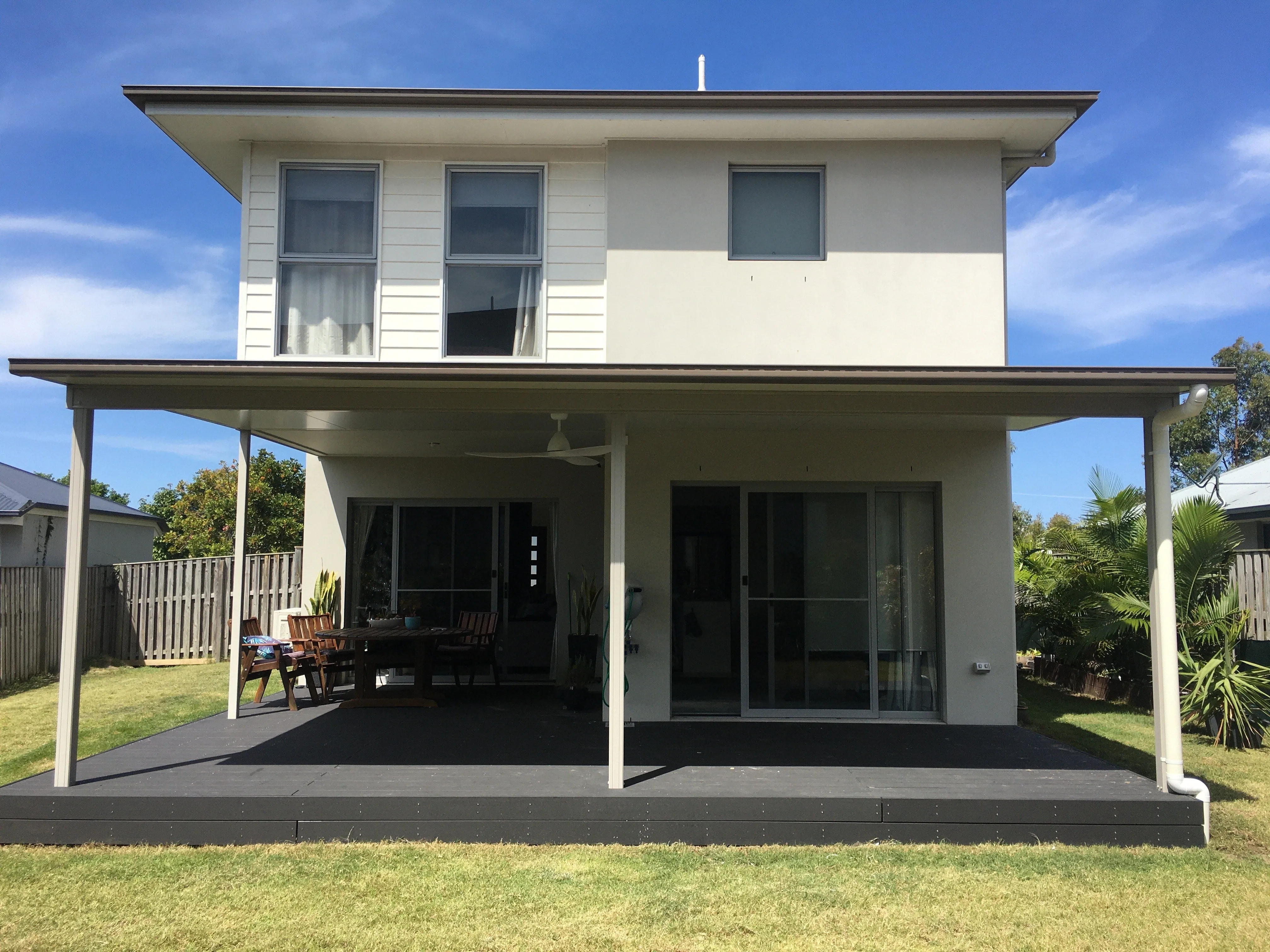 Attached Insulated Patio/Carport Masonry/Brick/Concrete Wall 12 x 7.0m