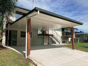 Attached Insulated Patio/Carport Masonry/Brick/Concrete Wall 12 x 7.0m