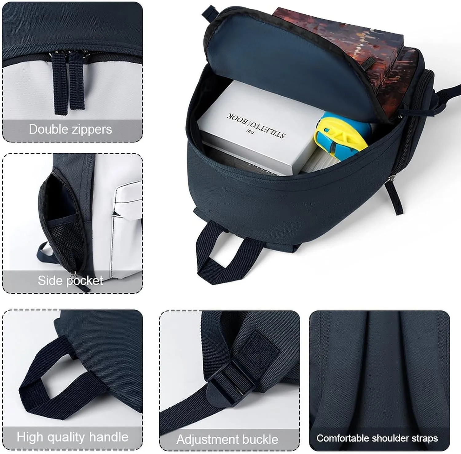 Backpack for Men Women Rome Sunset Laptop Backpack Lightweight Casual Bookbag for Business Hiking (blue-style)