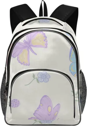 Backpacks 22L Three Layer Arc Book Bag Lightweight for Travel Camping Hiking Rucksack Daypack Kids & Adults Butterfly and Botanical