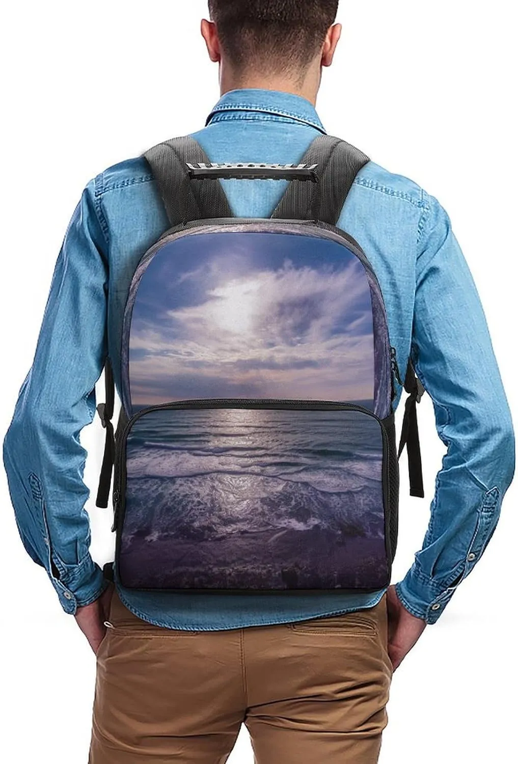 Backpacks Atlantic Ocean Travel Bag Business Work Laptop Backpack