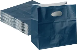 Bag Tek Rectangle Paper Take Out Bag - with Handles - 11" x 7" x 11" - 100 count box