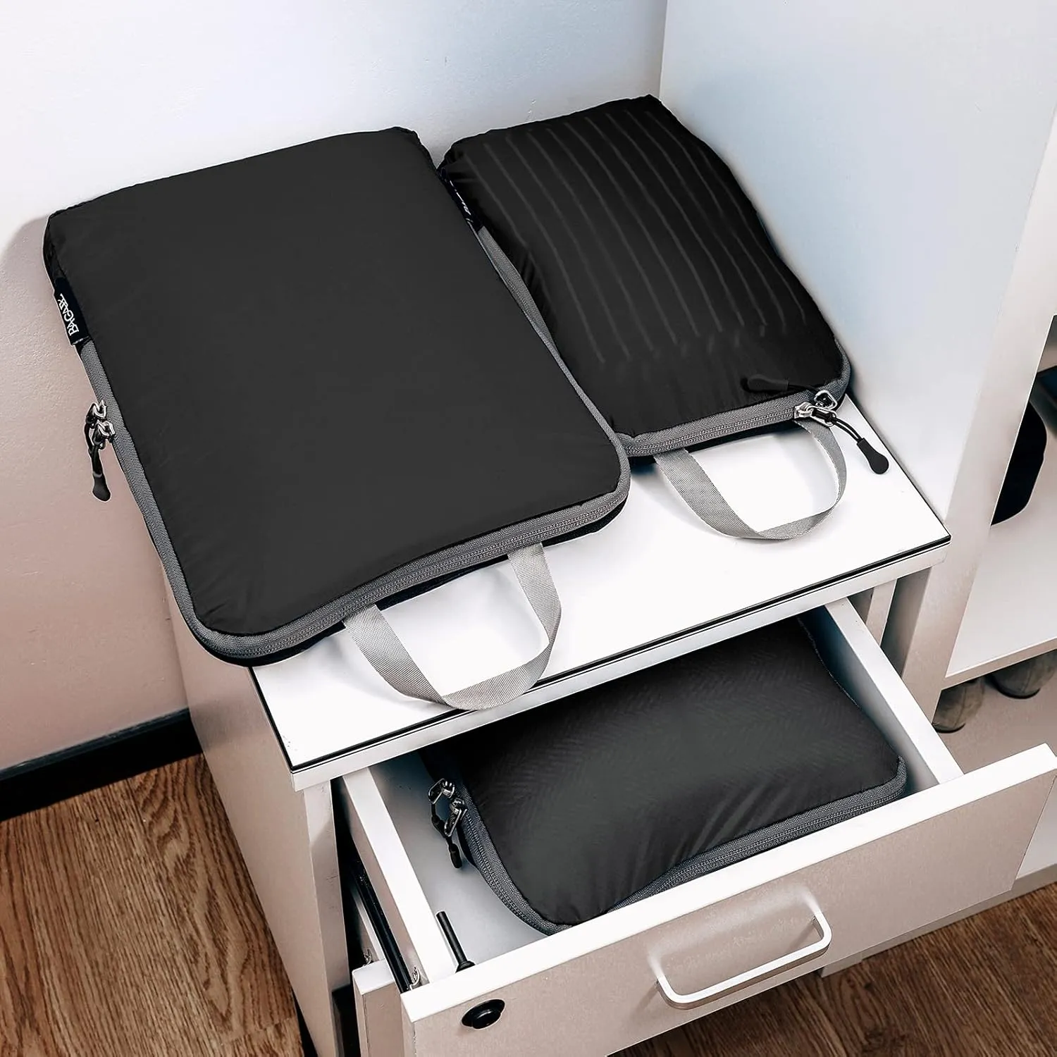 BAGAIL 5 Set/6 Set Ultralight Compression Packing Cubes Travel Accessories Expandable Packing Organizers
